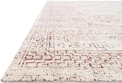 Arley Hand-Knotted Rug - White/Berry - Pink - Pink