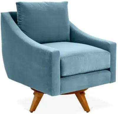 Nash Velvet Swivel Chair