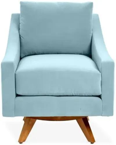 Nash Velvet Swivel Chair