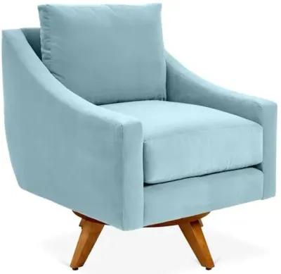 Nash Velvet Swivel Chair