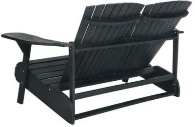 Hampton Outdoor Bench - Dark Slate Gray - Black