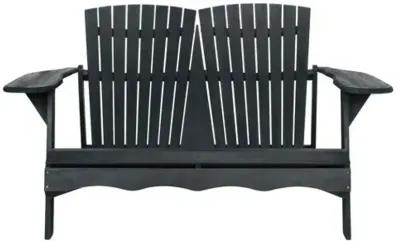 Hampton Outdoor Bench - Dark Slate Gray - Black