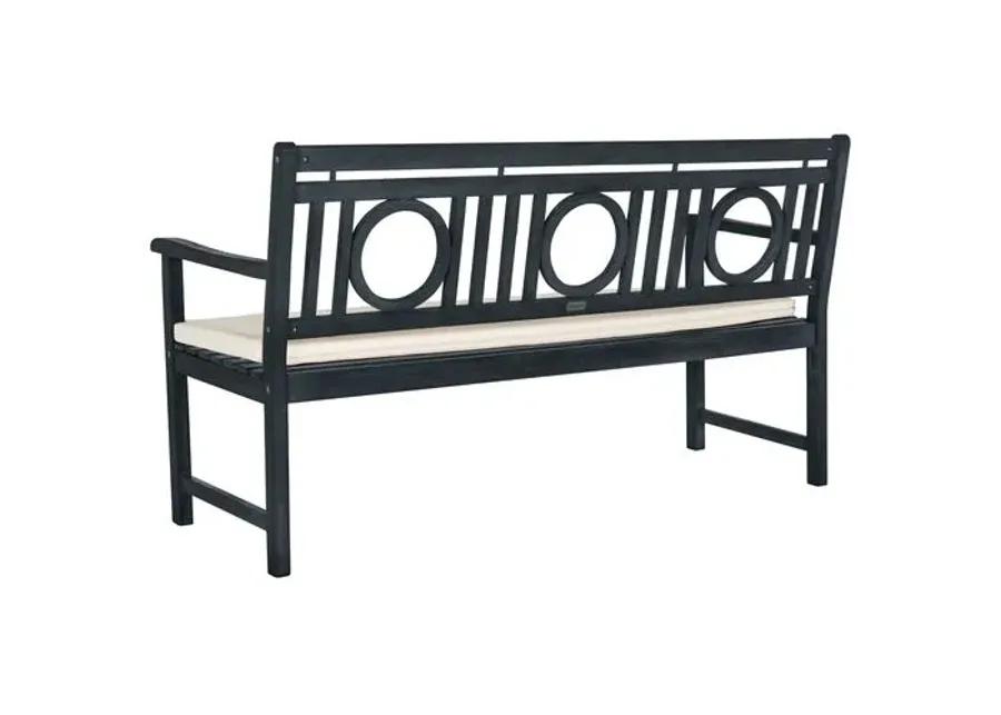 Praia Outdoor Bench - Dark Slate Gray - Ivory