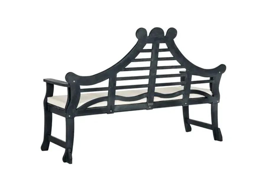 Pagoda Outdoor Bench - Dark Slate Gray