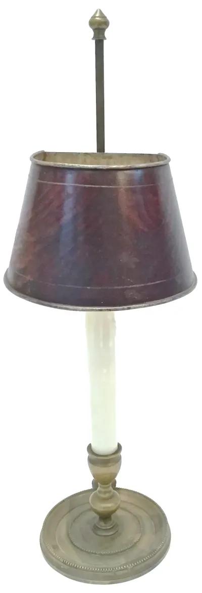 Antique Brass Bouillotte Lamp - Vermilion Designs