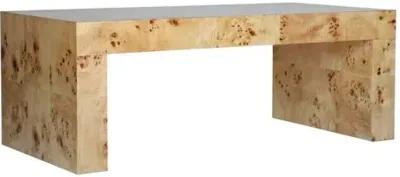 Chloé Coffee Table - Honey Burl - Ave Home - Beige