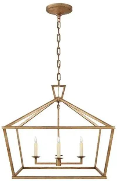 Visual Comfort - Darlana Wide Lantern - Gilded Iron - Gold