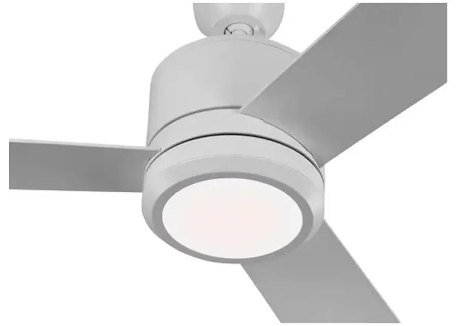 Visual Comfort - Vision Ceiling Fan - Matte White - 3 Blades, Hand-Held Remote Control