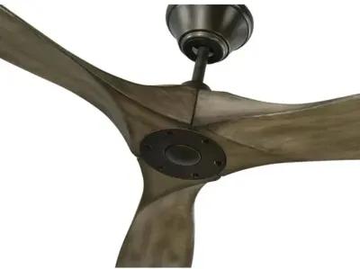 Visual Comfort - Maverick Ceiling Fan - Weathered Oak/Pewter - Brown - 3 Blades, Hand-Held Remote Control, Energy Efficient, 6 Speed DC Motor