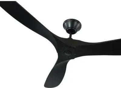 Visual Comfort - Maverick Ceiling Fan - Matte Black - 3 Blades, Hand-Held Remote Control, Energy Efficient, 6 Speed DC Motor