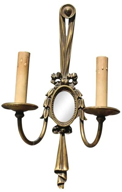 E.F. Caldwell Neoclassic Outdoor Sconces - Set of 2 - Something Vintage - Gold