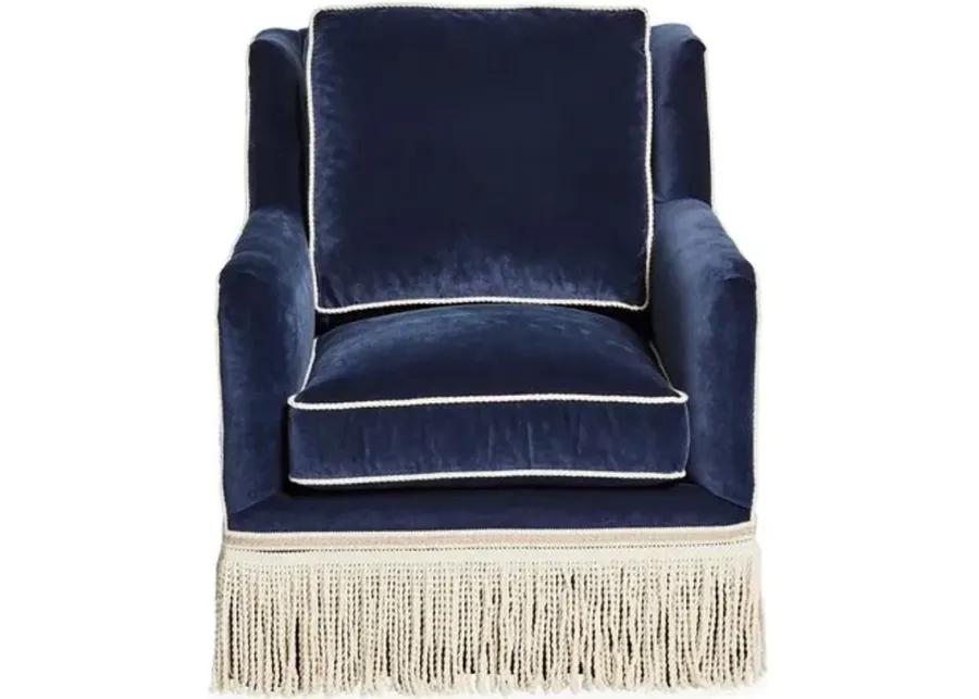 Portsmouth Swivel Chair - Navy Velvet