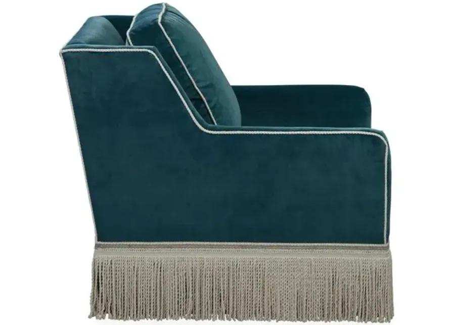 Portsmouth Swivel Chair - Teal Velvet