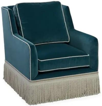 Portsmouth Club Chair - Teal Velvet