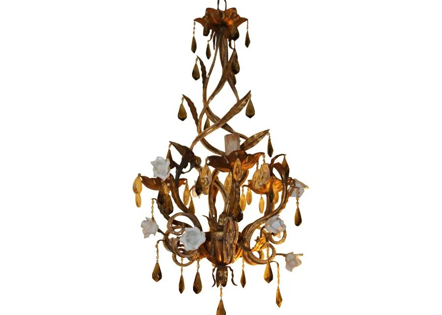 French Deco Maison Bagues Chandelier - Something Vintage - Gold