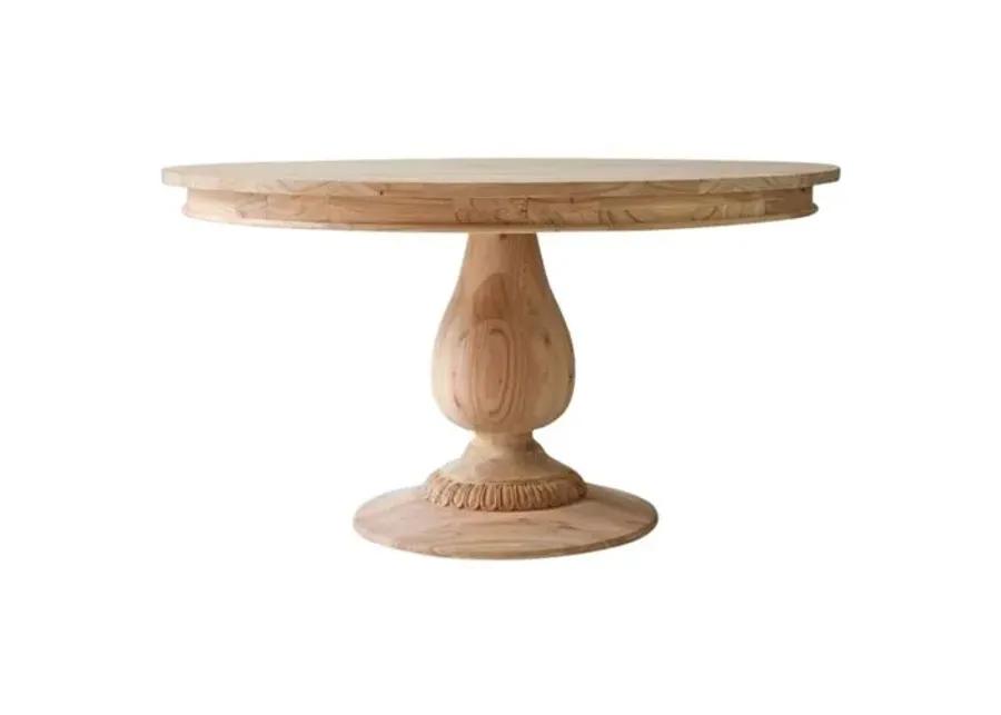 Charlotte Round Dining Table - Natural - Ave Home