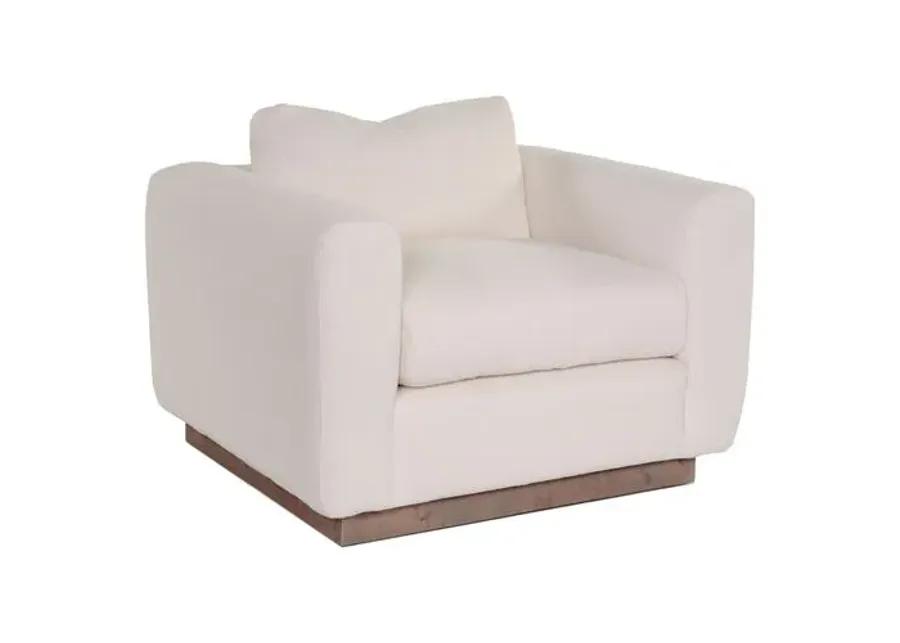 Furh Swivel Chair - Ivory Linen - Community