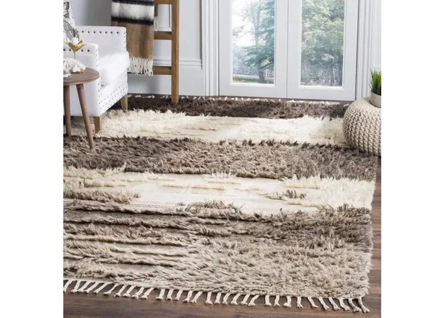 Lina Hand-Knotted Rug - Ivory/Gray - Gray