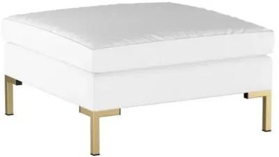 Marceau Ottoman - Handcrafted - White