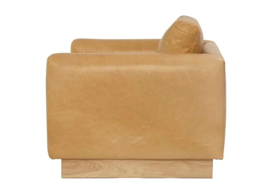 Furh Swivel Chair - Camel Leather - Community