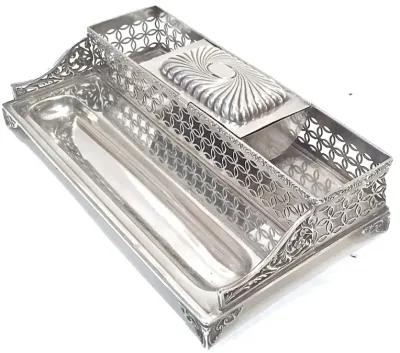 Sterling Silver Reticulated Inkwell - Vermilion Designs