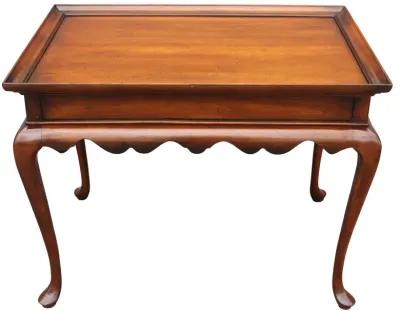 Queen Anne-Style Tea Table - Something Vintage - Brown