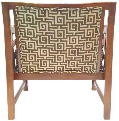 1960s Greek Key Club Chair - Vermilion Designs