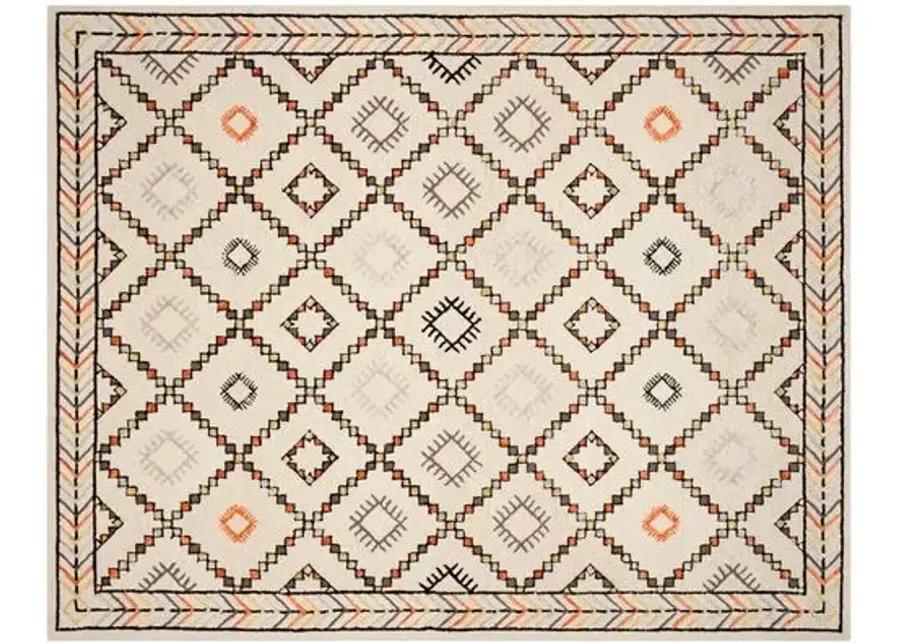 Izo Kids' Rug - Ivory - Ivory