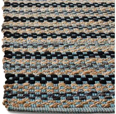 Ozit Jute-Blend Rug - Blue/Black - Blue