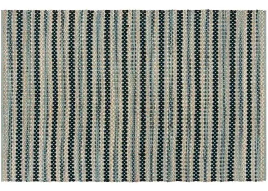 Ozit Jute-Blend Rug - Blue/Black - Blue