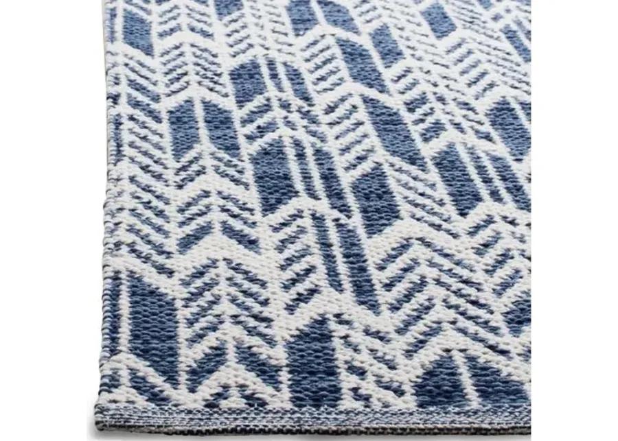 Suj Kids' Rug - Navy/Ivory - Blue - Blue