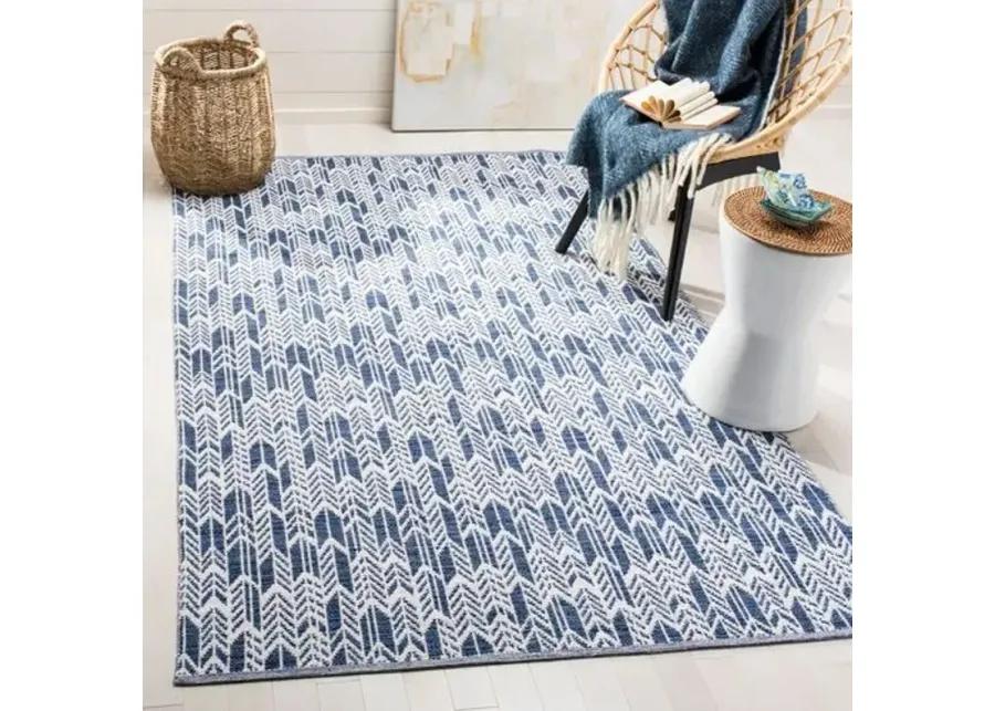 Suj Kids' Rug - Navy/Ivory - Blue - Blue