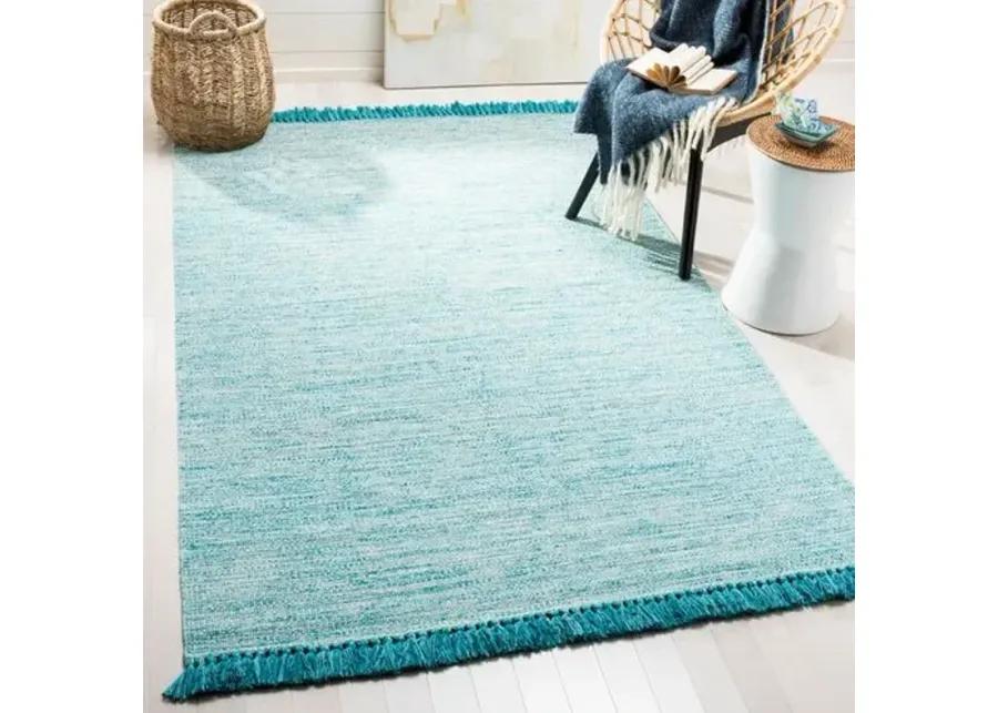 Pess Kids' Rug - Turquoise - Blue - Blue