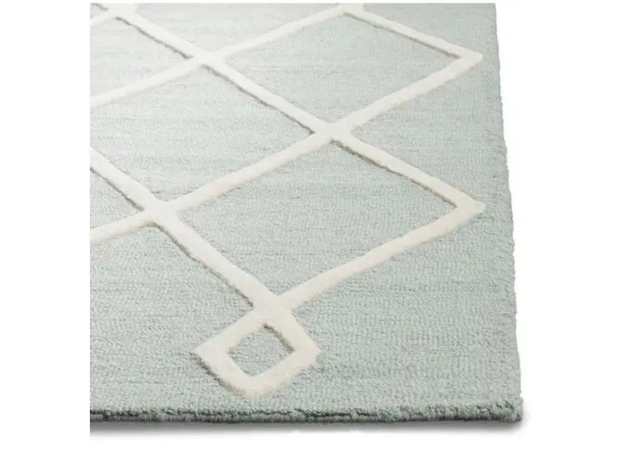 Fiiu Kids' Rug - Mint/Ivory - Green - Green