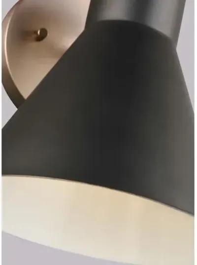 Towner 1-Light Bath Sconce - Satin Bronze - Black