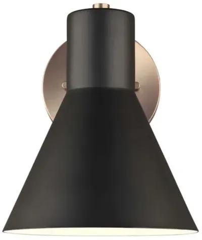 Towner 1-Light Bath Sconce - Satin Bronze - Black