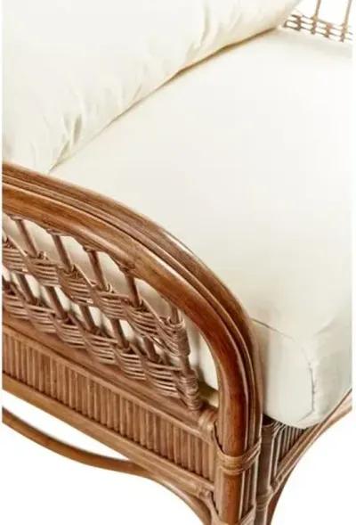 Bermuda Rattan Club Chair - Pecan - South Sea Rattan