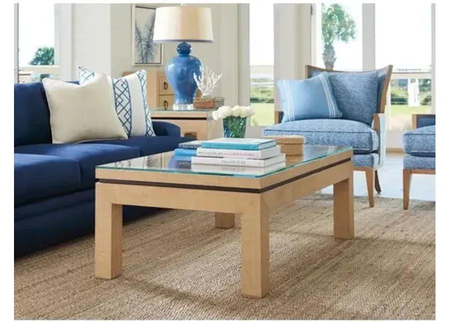 Harbor Raffia Coffee Table - Natural - Barclay Butera - Beige