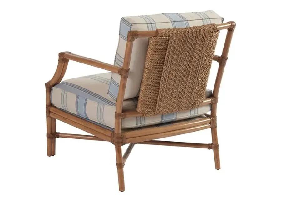 Redondo Accent Chair - Blue Stripe - Barclay Butera, Comfortable, Durable