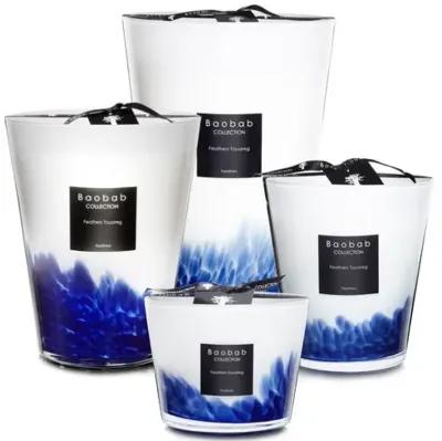 Feathers Touareg Candle - Mint & Jasmine - BAOBAB COLLECTION - Blue