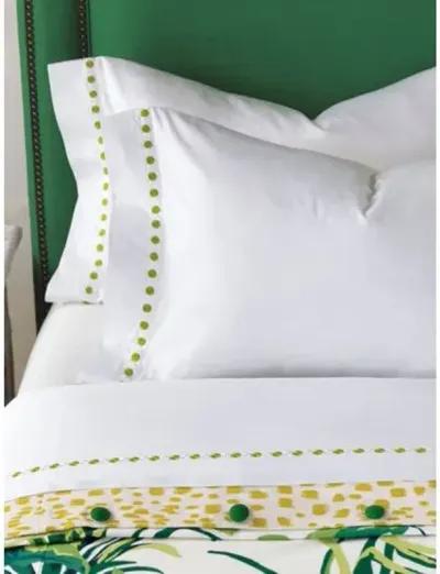 Tivoli Pillowcase - White/Lime