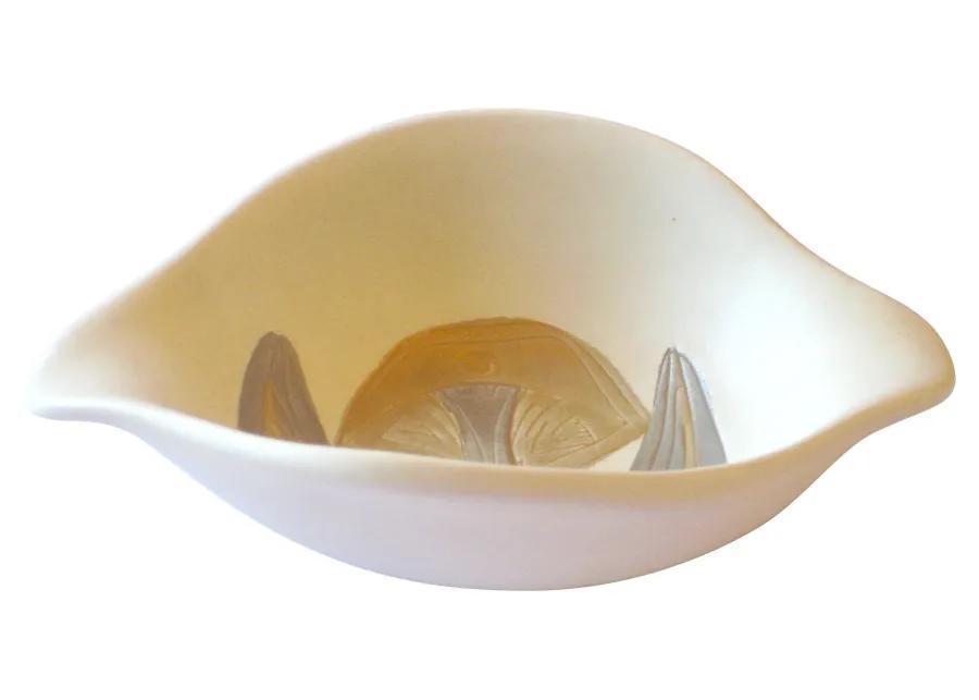 Sascha Brastoff Mid-Century Bowl - The Emporium Ltd. - White