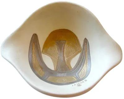 Sascha Brastoff Mid-Century Bowl - The Emporium Ltd. - White