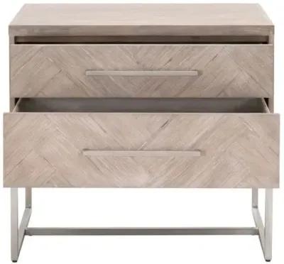 Harlowe Nightstand - Natural Gray