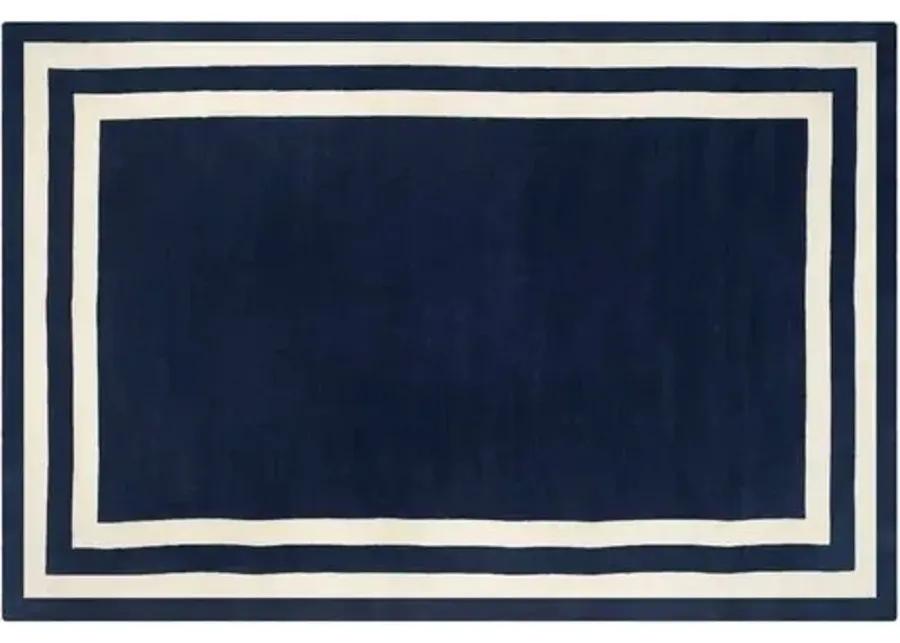 Fitzgerald Border Rug - Ralph Lauren Home - Blue - Blue