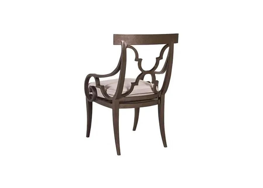 Hemingway Florentine Outdoor Armchair - Natural Sunbrella - Lane Venture - Ivory