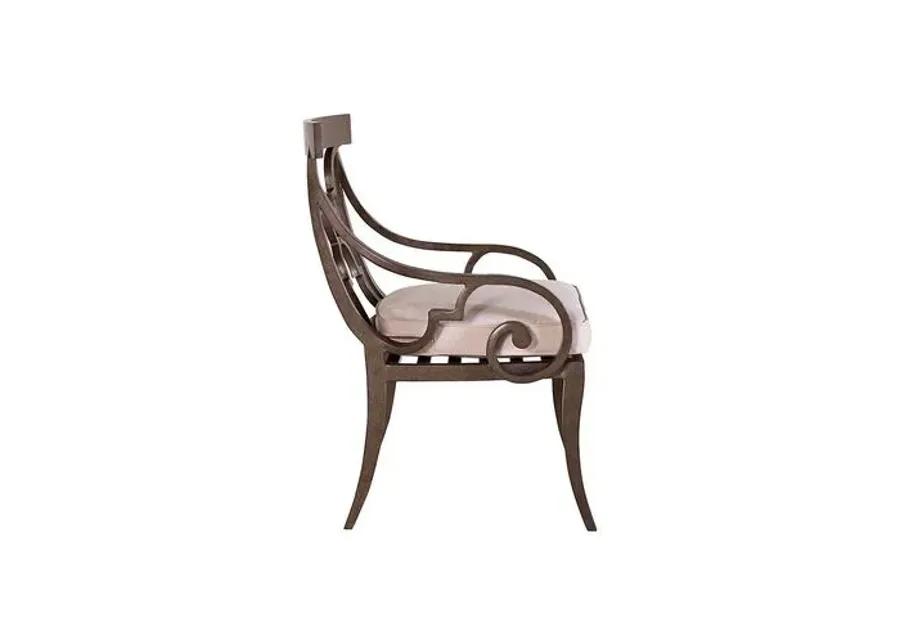 Hemingway Florentine Outdoor Armchair - Natural Sunbrella - Lane Venture - Ivory