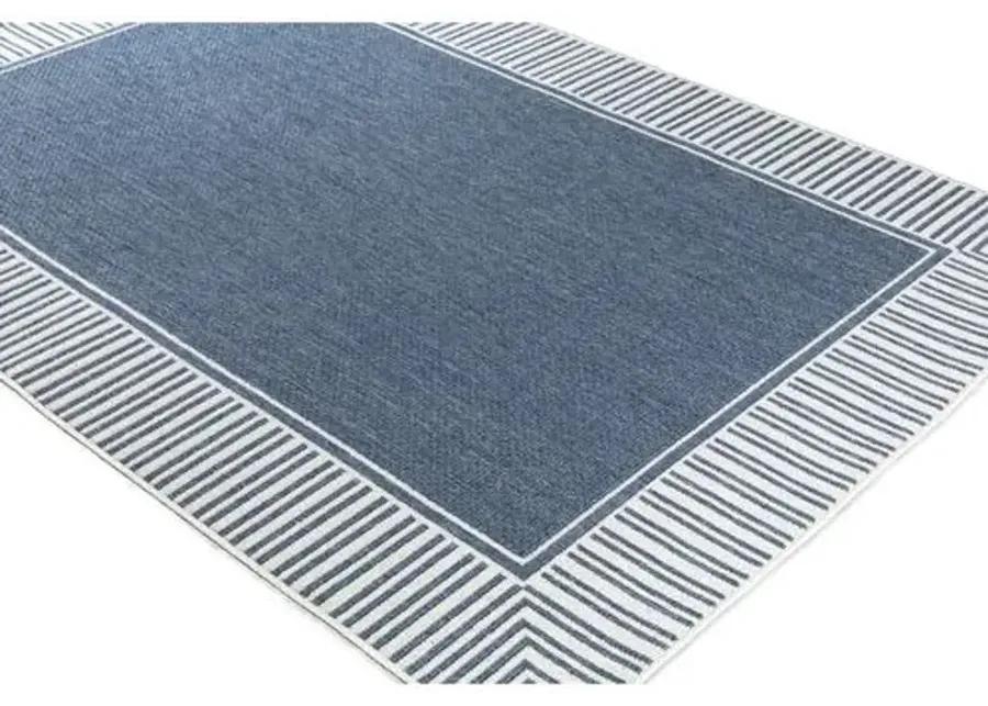 Fay Outdoor Rug - Charcoal/White - Gray - Gray