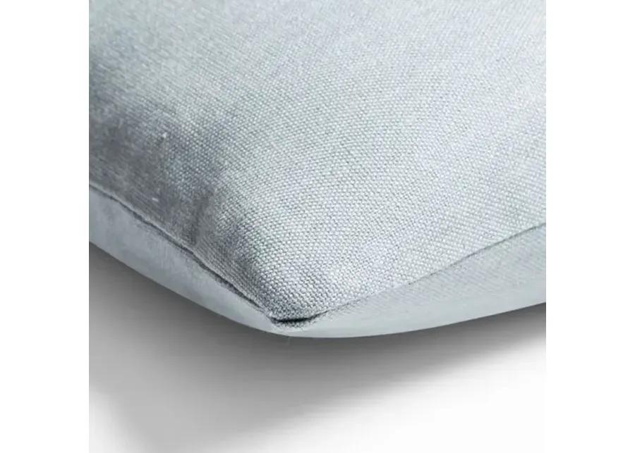 Hazel Pillow - Smoky Blue Linen