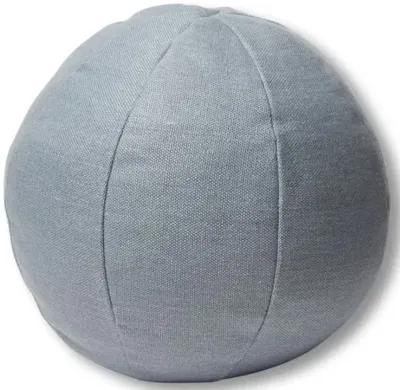 Emma 11x11 Ball Pillow - Smoky Blue Linen